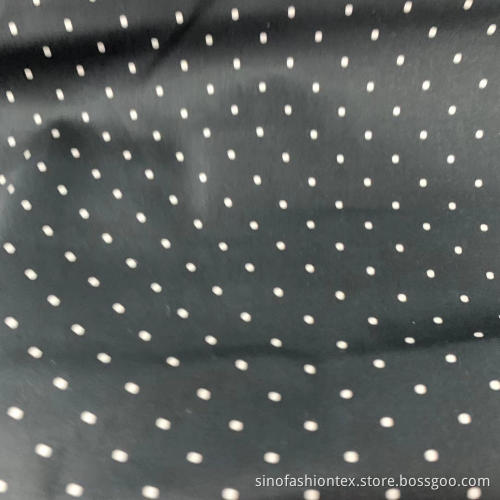 Cotton Satin Print Night Star Dots